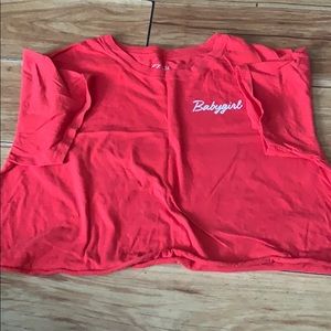 Red tank top